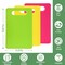 Plastic Cutting Board Set – 3-Pack Small BPA-Free Chopping Boards for Kitchen, Dishwasher Safe Color-Coded Prep Mats for Meat, Vegetables & Fruit, Easy-Grip Handle, Non-Slip Design, Space-Saving Storage